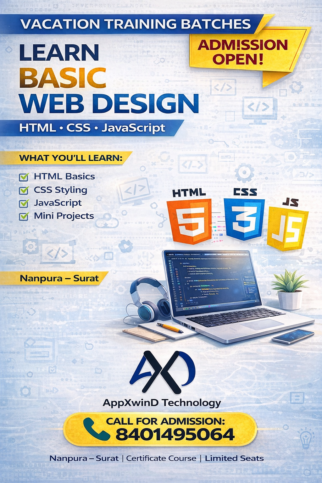 Web Development Basic Course in Surat
